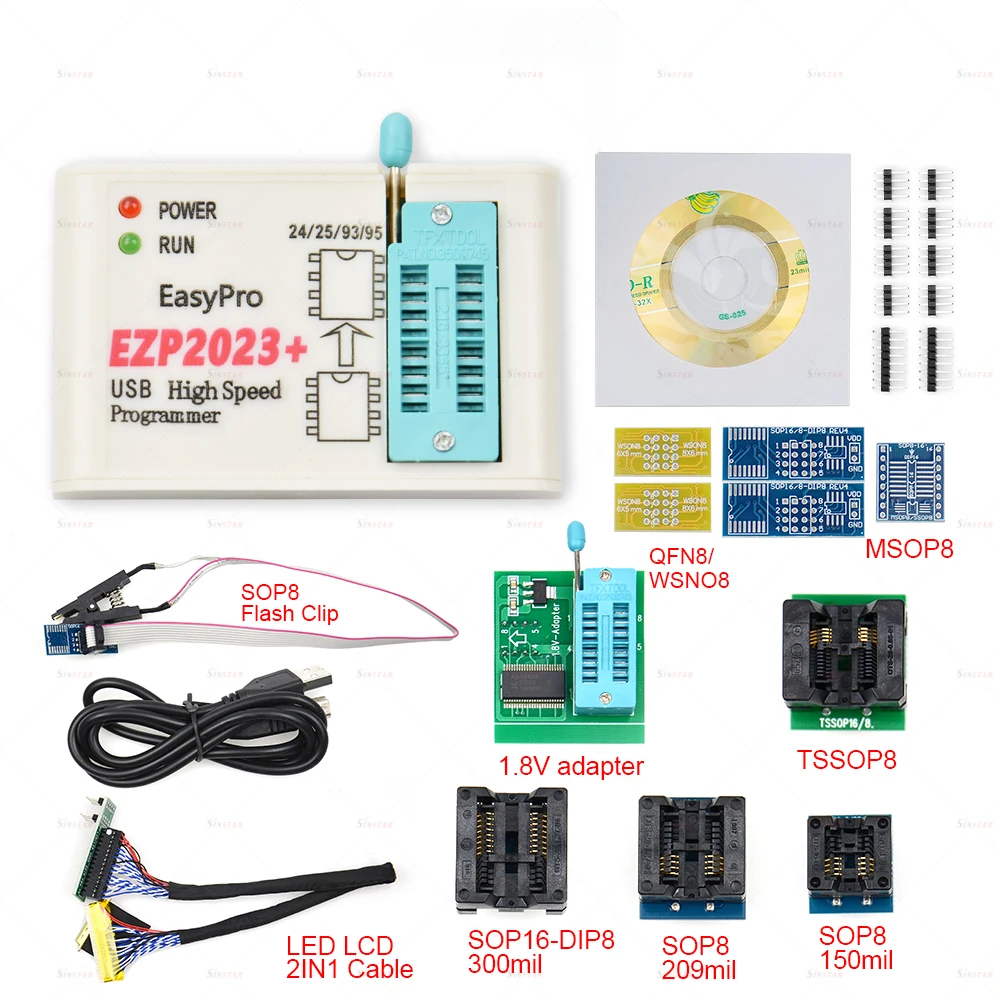 EZP 2023 поддерживает WIN7 и 8 64bit Новый EZP2023 высокоскоростной USB SPI программатор 24 25 93