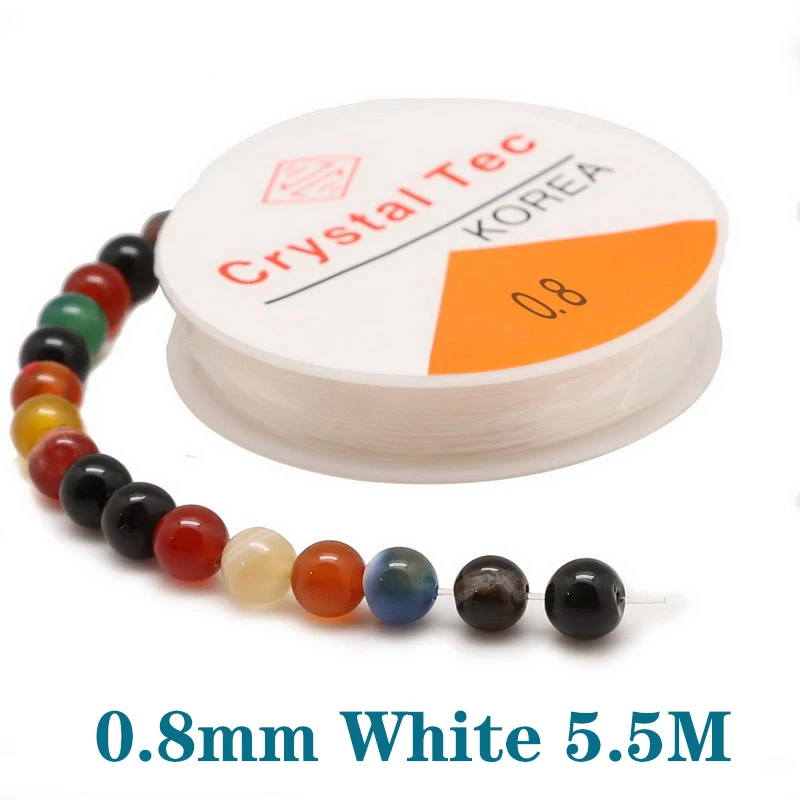 Strong Elastic Crystal Beading Thread Cord Jewelry Making Necklace Bracelet DIY Beads String Stretchable 0.5-1mm Cords Line