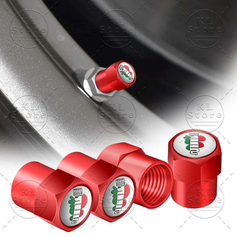 4 шт. колпачки на клапаны автомобильных шин для Alfa Romeo Sportiva 159