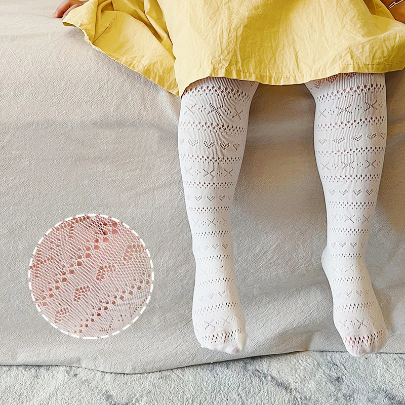 Колготки детские сетчатые в Корейском стиле на возраст 2-9 лет |