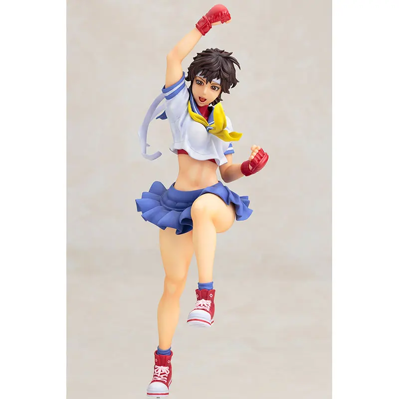 

In Stock Original KOTOBUKIYA SNK Lady Sakura Kasugano Collectile Model Anime Figure Toys Gifts For Birthday