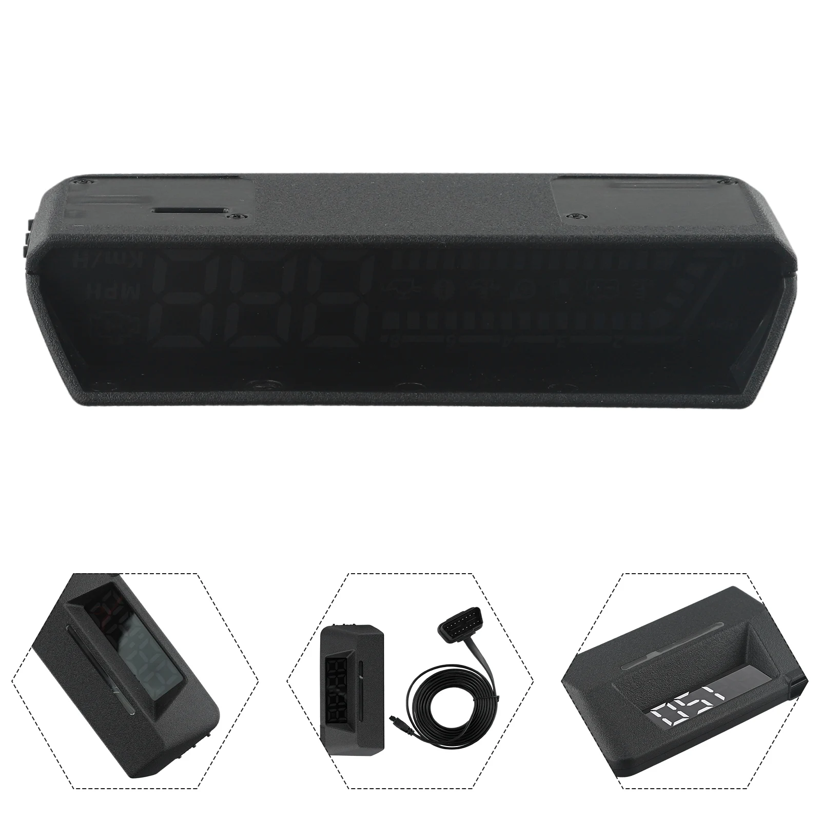 Авто OBD2 GPS Проекционный дисплей HUD Датчик Вождение Компьютер Температура