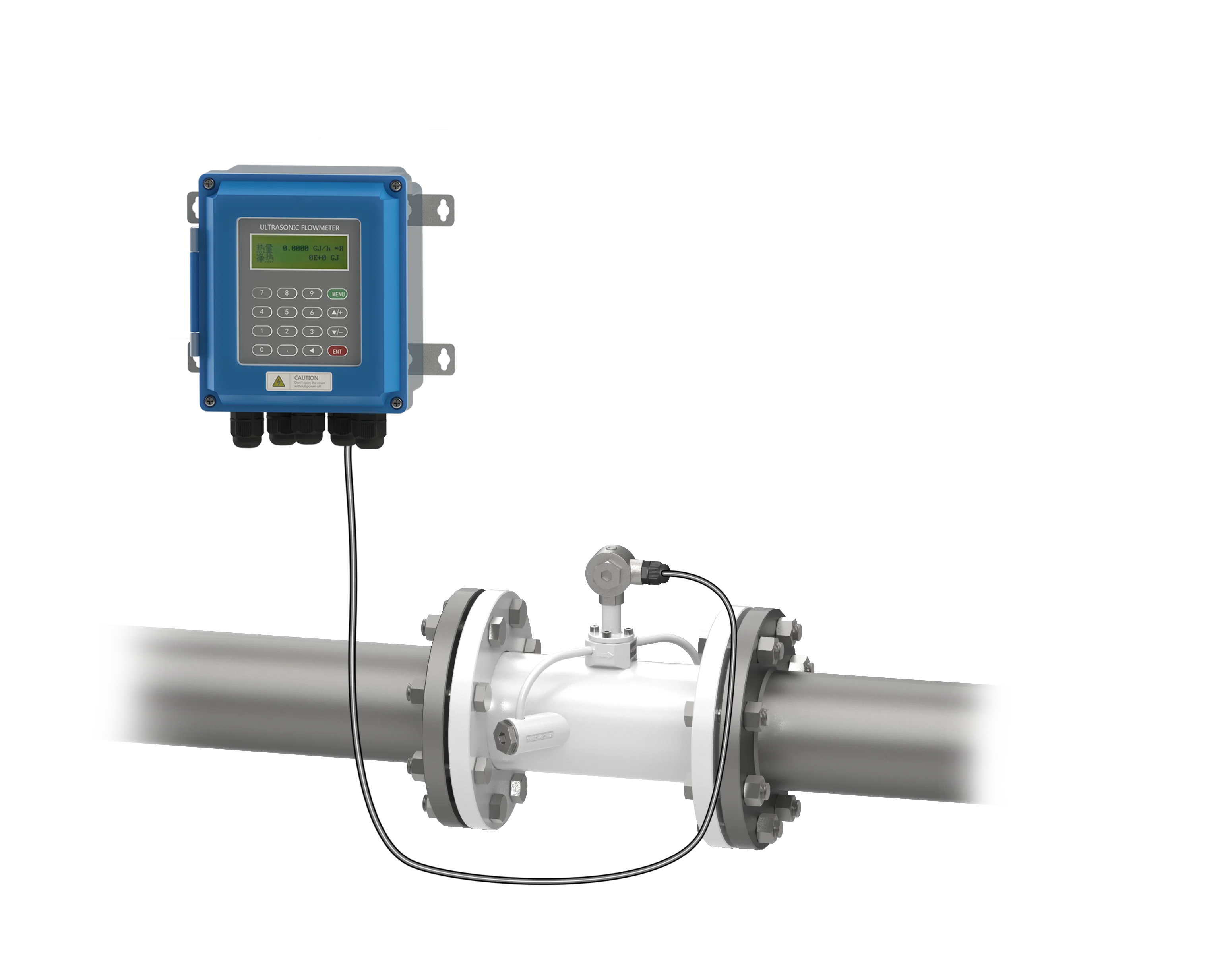 

TUF-2000B Цифровой ультразвуковой расходомер воды RS485 Modbus