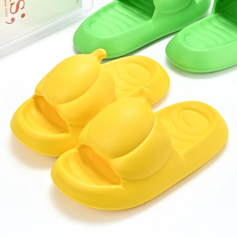 

Cute Candy Color Cloud Slippers Women Summer Comfortable Soft Sole Pumpkin Slides Woman Bathroom Non-Slip Platform Flip Flops
