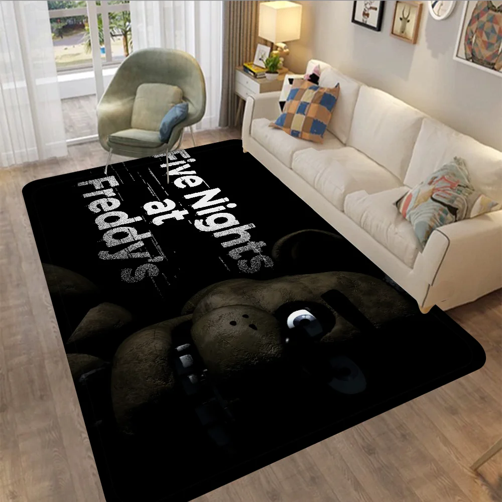 FNAF F-Five N-Nights at-Freddys Door Mat Kids Room Bedroom Decoration Balcony Anti-Slip Doormat Living Area Rug
