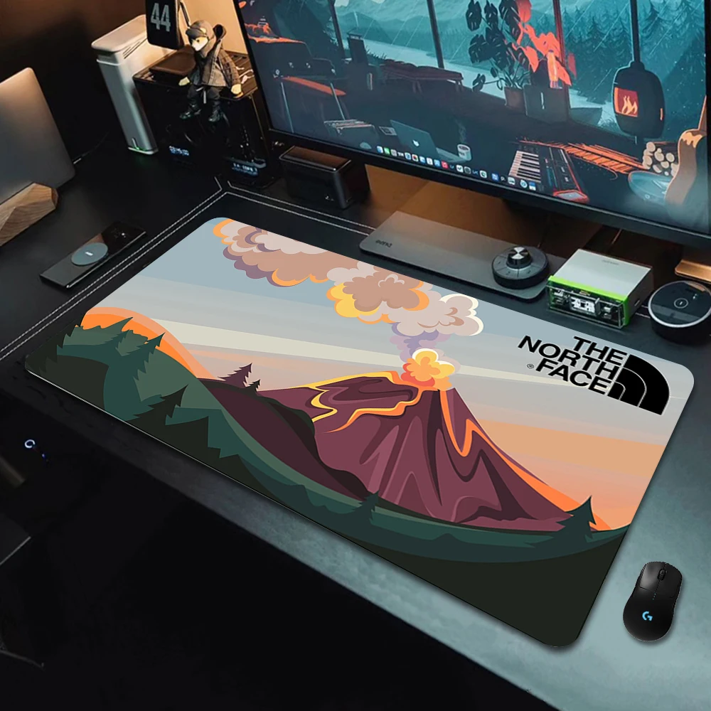 

Gaming Mouse Pad N-North Faces Desktop Accessories Gamer Carpet Anime Extended Mousepad Rubber Desk Computer Pc Offices Mat