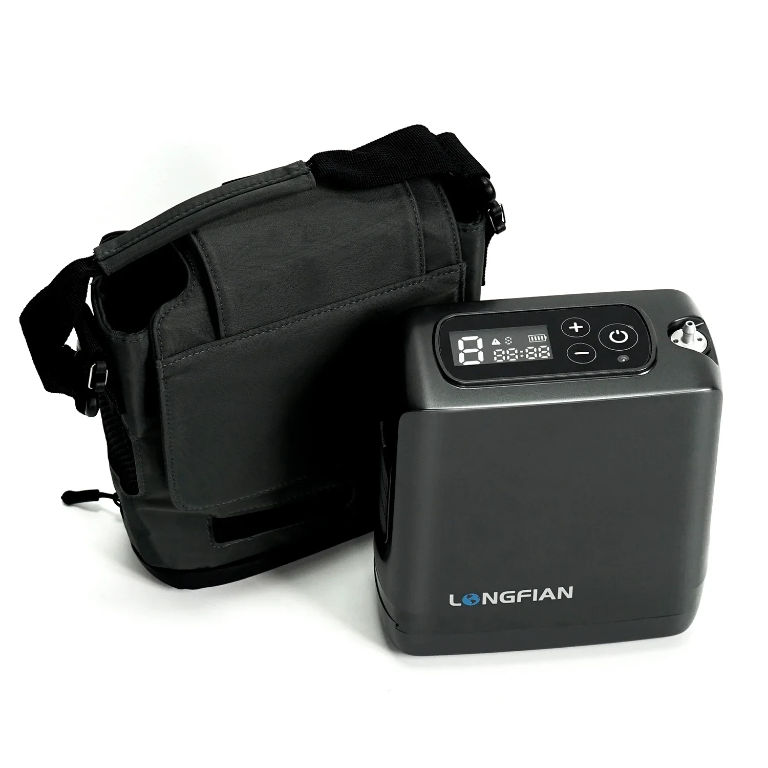 Портативный интеллектуальный концентратор кислорода с непрерывным потоком и