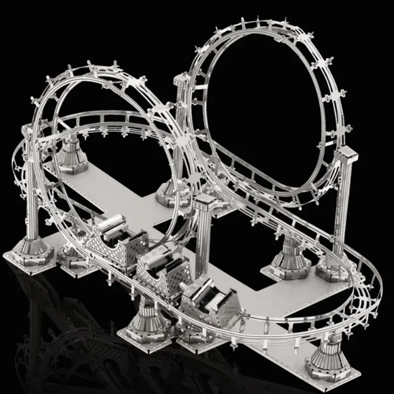 Американские Горки 3D металлические головоломки модели наборы DIY Лазерная