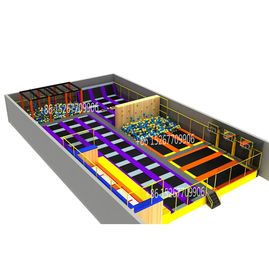 

YLWCNN, Сделано на заказ, профессиональный спортивный батут для прыжков, фитнес-батут с губкой, ниндзя парк