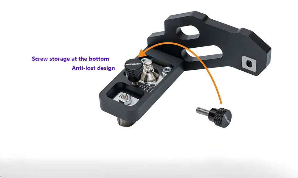 

2022 Latest WINDCAMP CNC Aluminum Alloy Quick Release Antenna Stand Support for 705 ICOM IC-705