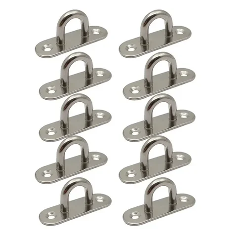 10 шт., 2,36 дюйма, 304, потолочные крючки из нержавеющей стали