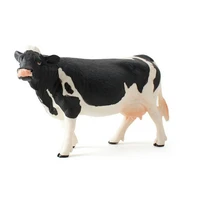 simulation cow bull model ranch wild animal solid ornament hand painted model good gift home decoration