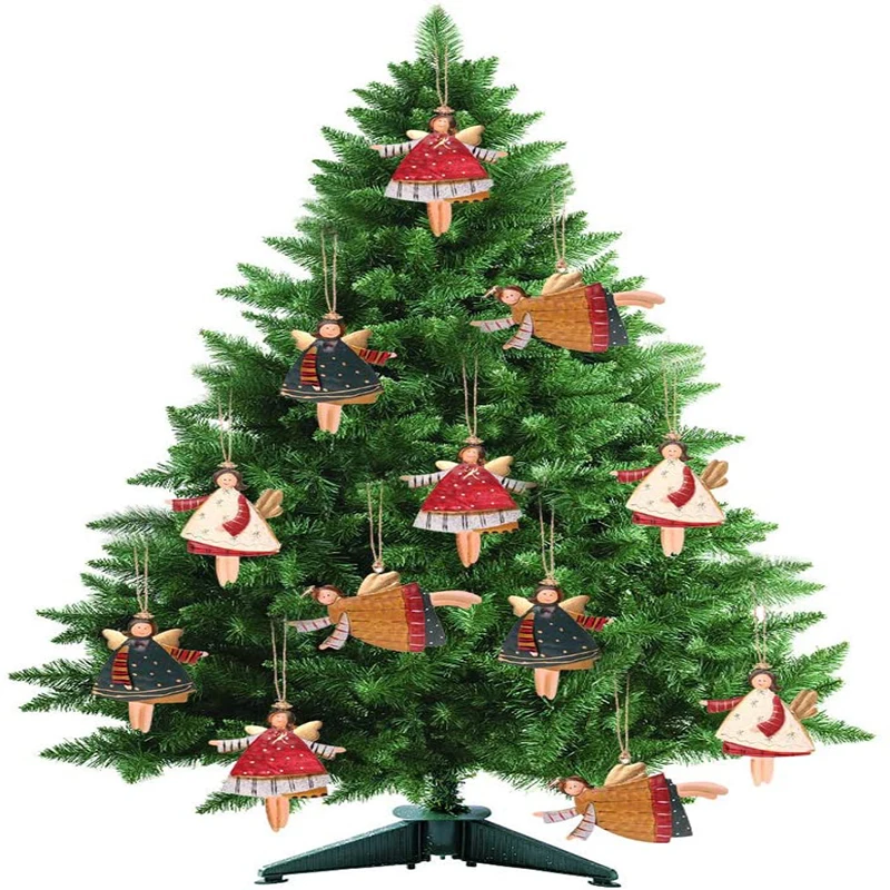 Рождественский Орнамент Кулон Санта-Клаус Дизайн Ангела Мини-украшение