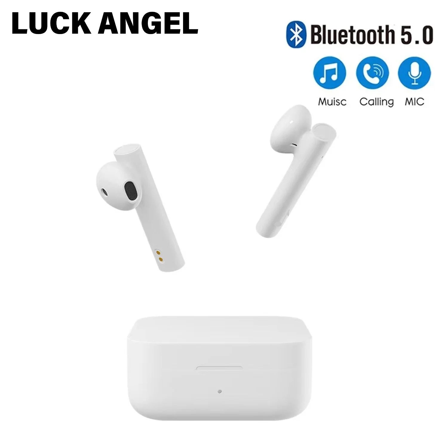 

LUCK ANGEL H7 True Wireless Bluetooth Earphones Sports Stereo Semi-in-ear Headset for Xiaomi Air2 Audiophile Headphones Earbuds