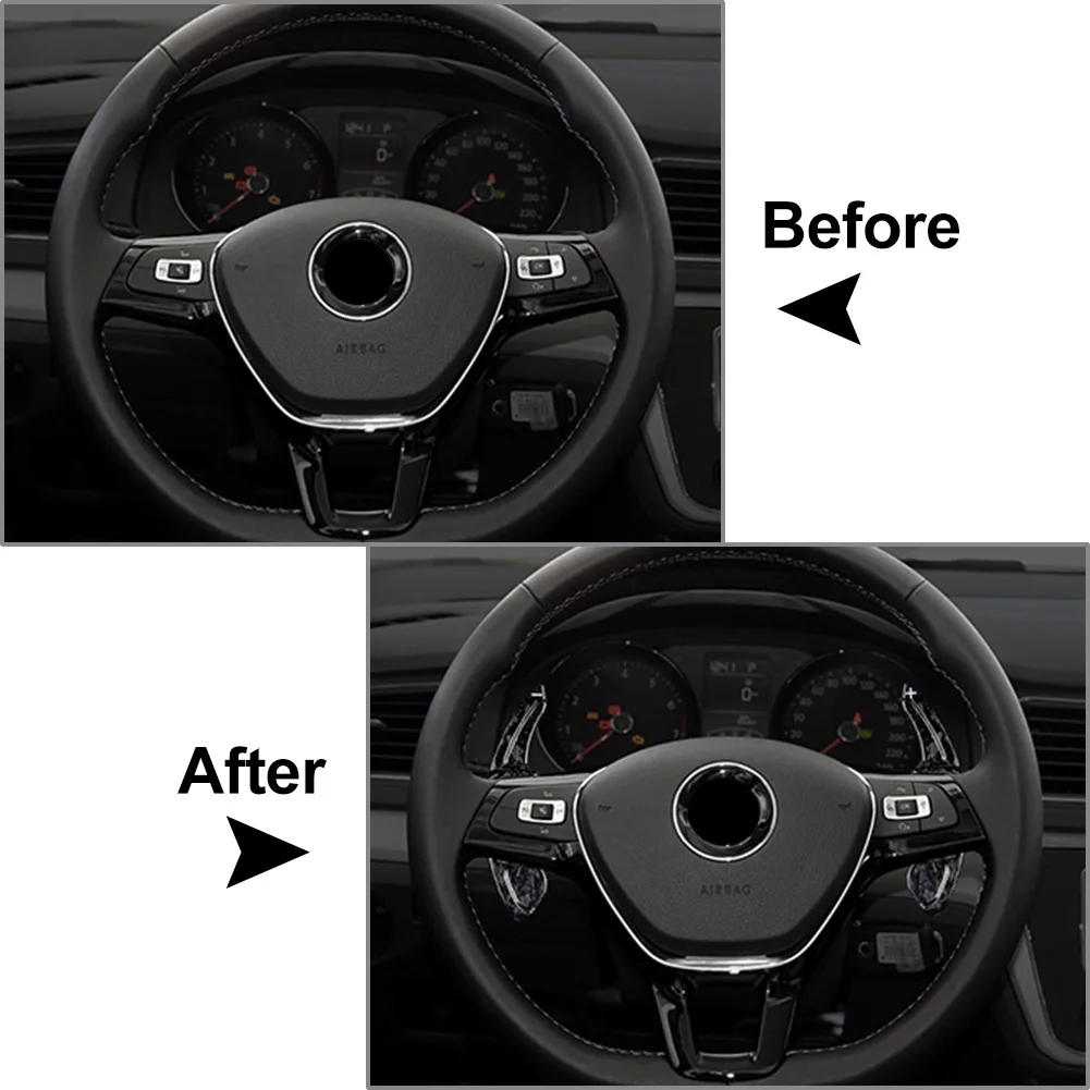 Кованое углеродное волокно удлинитель рулевого колеса автомобиля для VW Golf MK5 MK6 GTI