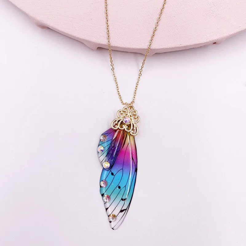 Темпераментная Феи Бабочки Крылья ожерелье-чокер для женщин романтическое