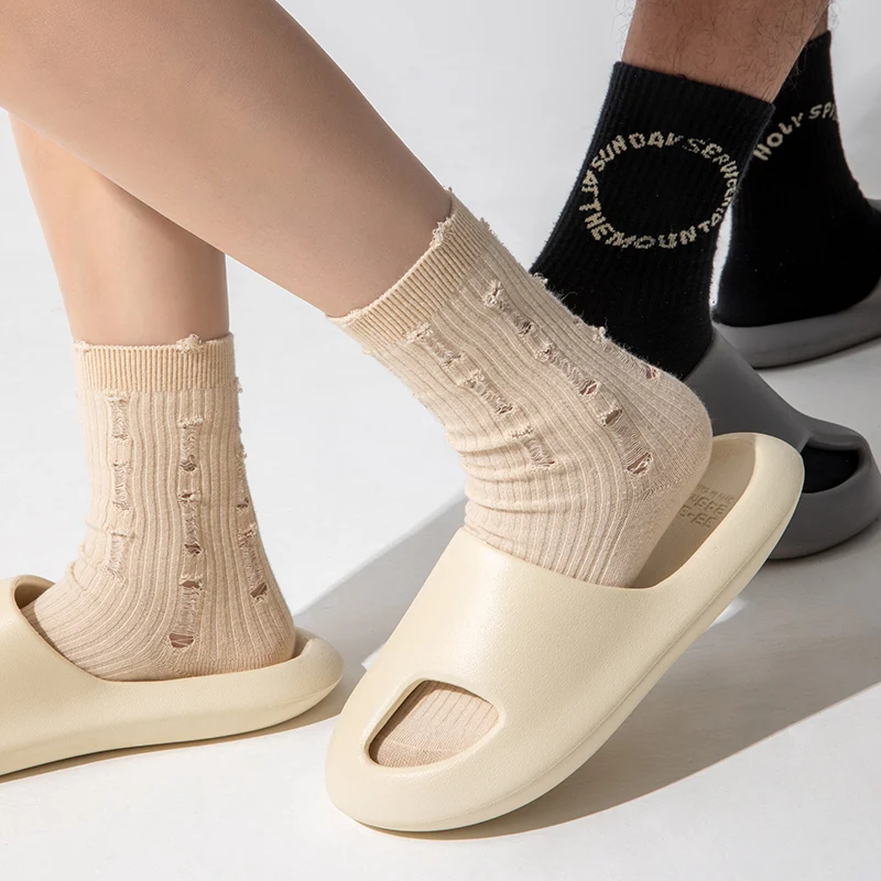 Breathable Women Slides Bathroom Tongs Male Sandal Consice Unisex House Shoes