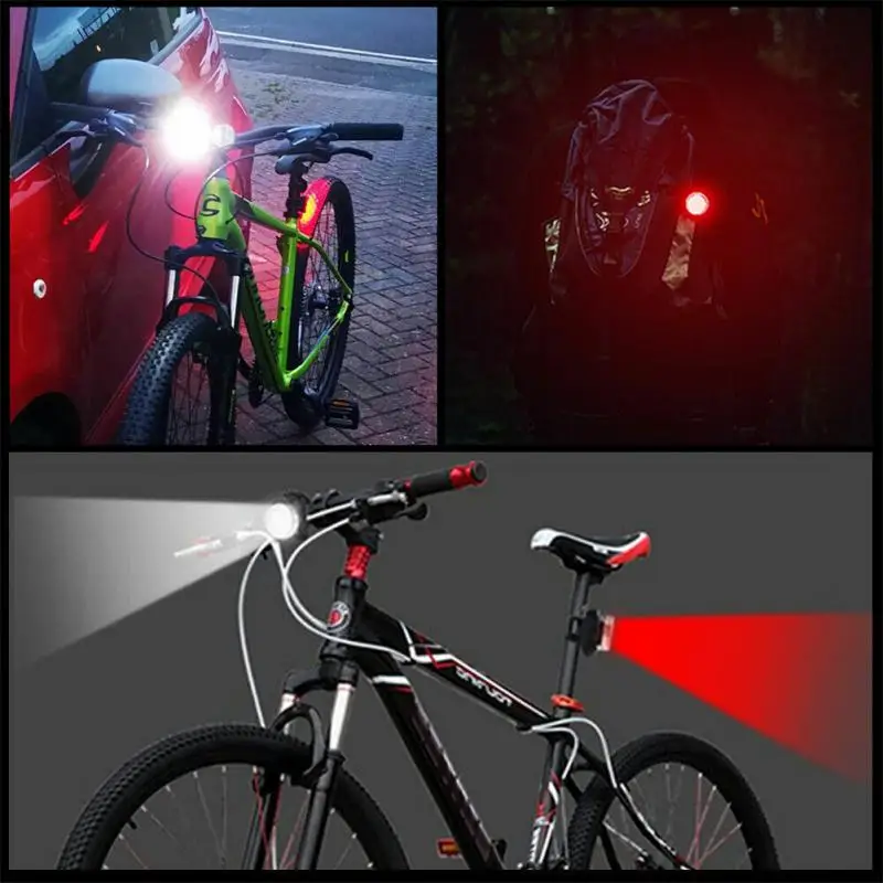 

Nighttime Red Bicycle Warning Light Waterproof Long Duration Bicycle Tail Lamp Charge Knapsack Lamp Riding At Night