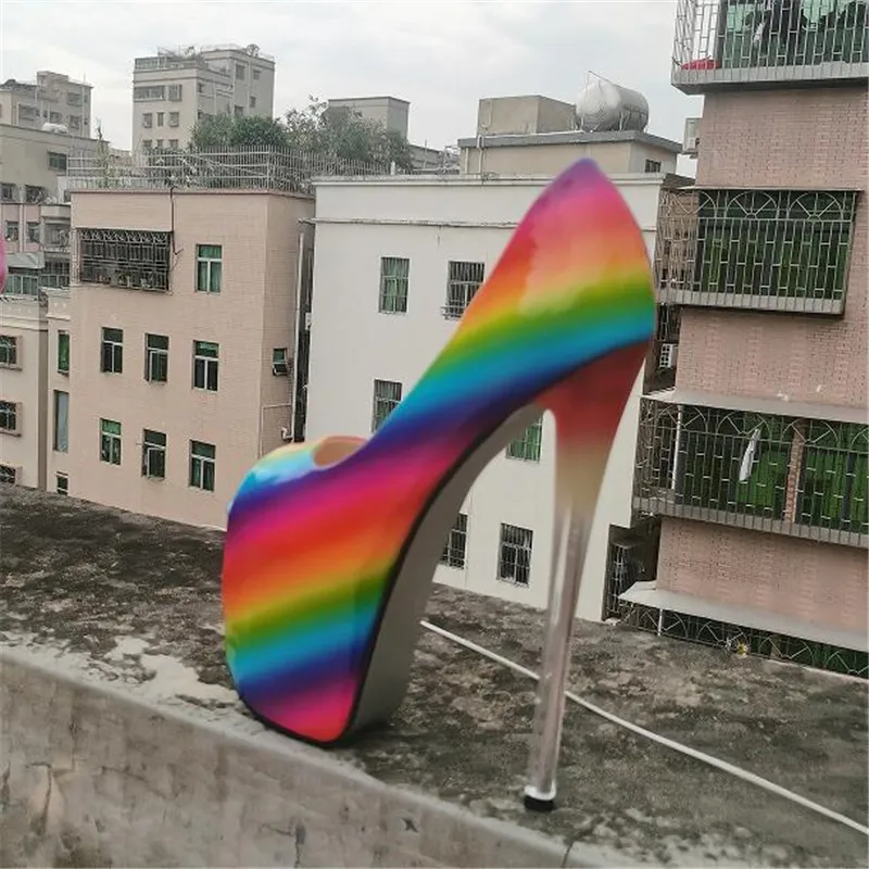 Женские туфли на шпильке 19 см туфли-лодочки очень высоком тонком каблуке и