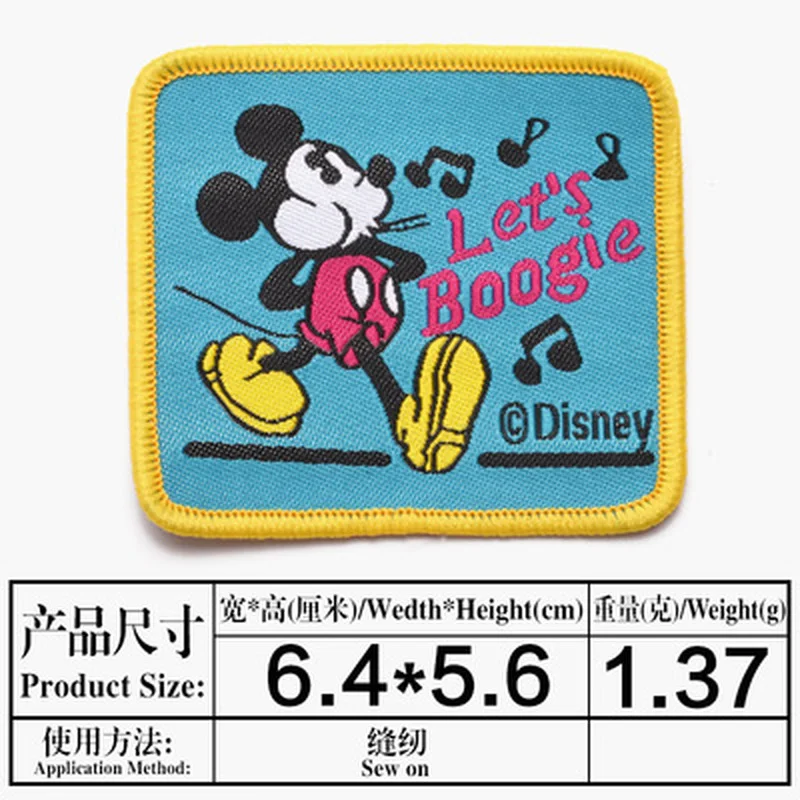 Симпатичные вышитые тканевые наклейки Микки и Минни из Диснея нашивки сделай сам