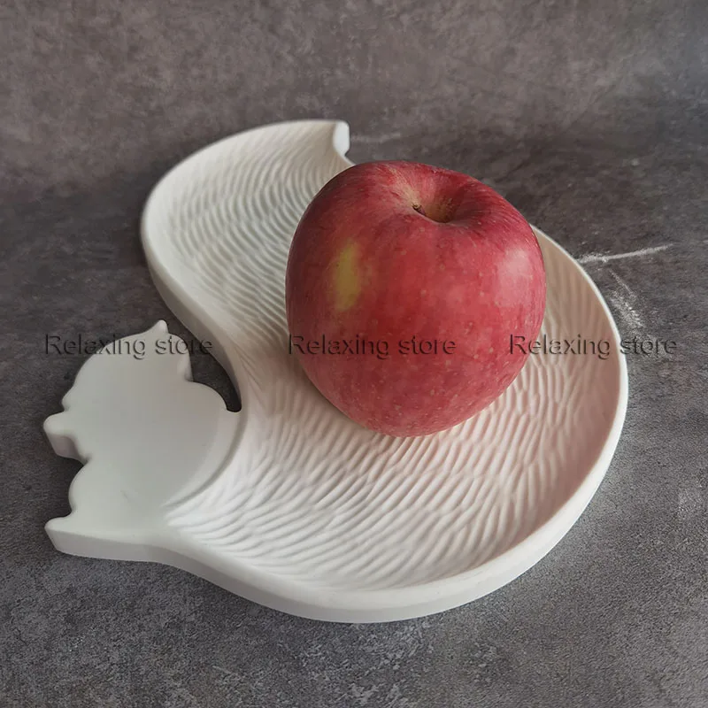 Милая белка бетонный поддон силиконовая форма для цемента лоток хранения