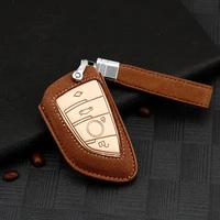 leather car key case cover protection for bmw x6 f15 x4 x5 x6 540 740 750 1 2 5 218i x1 f48 x5 keychain key holder covers