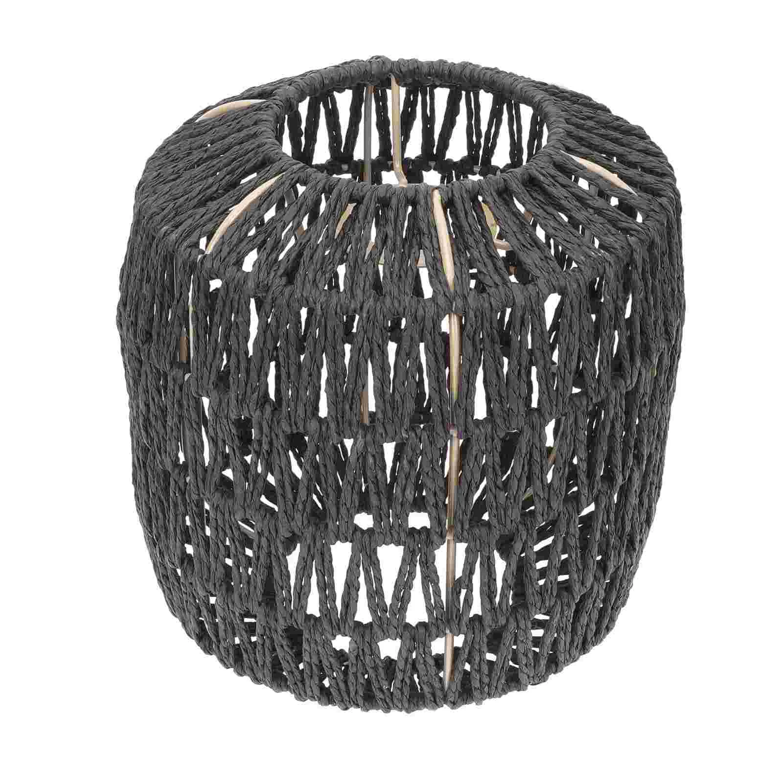 

Shade Lamp Light Lampshade Rattan Pendant Chandelier Cover Woven Shades Wicker Ceiling Hanging Weavingrustic Retro Lights