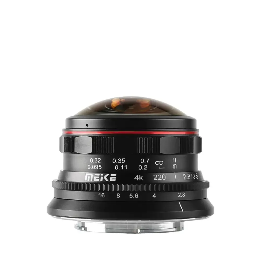 

Meike 3.5mm F2.8 Wide Angle Manul Focus Fisheye Lens For M4/3 MFT Mount Such As Olympus Panasonic Lumix GH5 OM-1 GH6