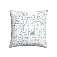 math pillow case math homework spring kawaii pillowcase polyester car zipper cover