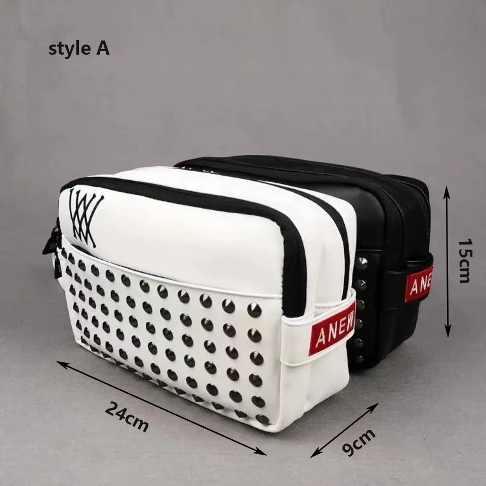 new golf bag fashion trend rivet handbag men and women universal two zipper large space storage bag free global shipping