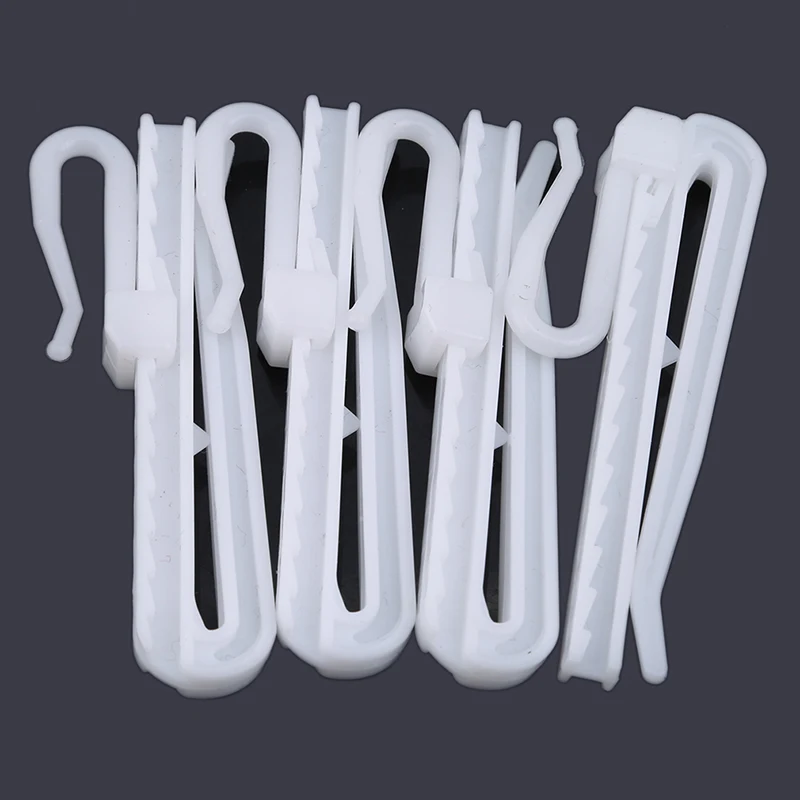 

Крючки для штор белые пластиковые 50 шт