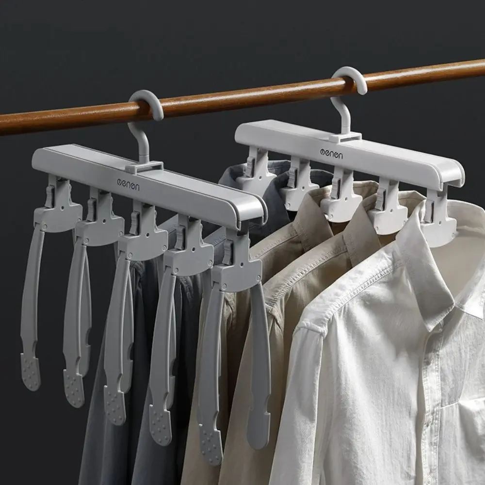 

Hanger Household Wardrobe Storage Artifact Seamless Clothes Hook Folding Clothes Rack Storage Accessories organizer