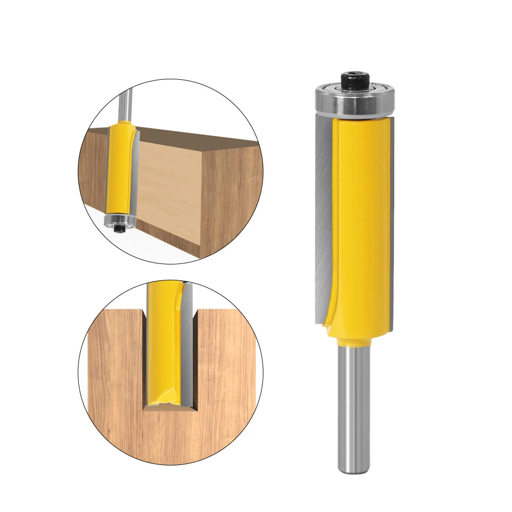 

Концевая плита с хвостовиком 8 мм, набор фрез с верхним подшипником, отделка кромок деревянного стола, фрезы 4 разных размеров