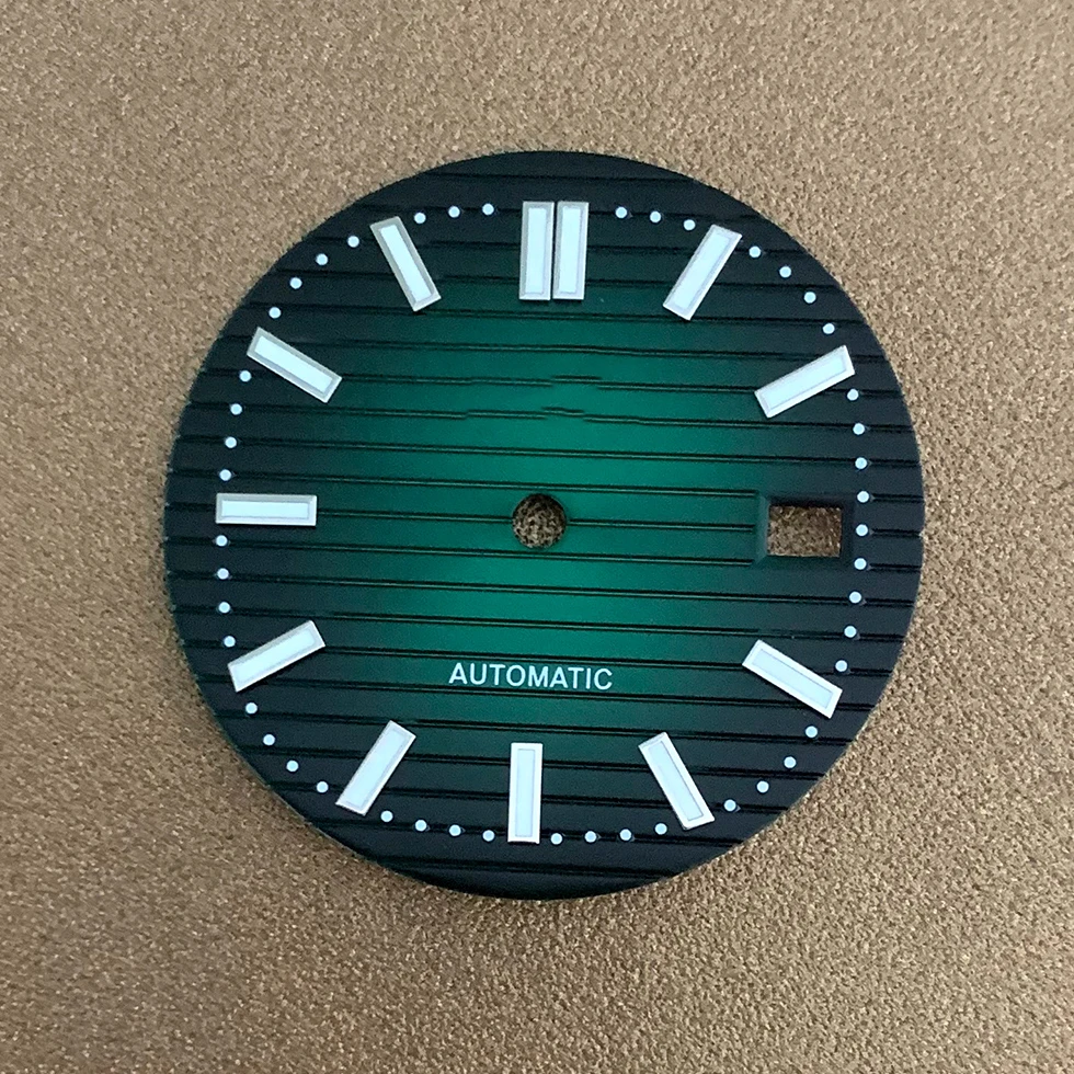 S  Watch Dial Accessories Hands 30.5MM Dial 41mm Case Green Luminous Japanese NH35 NH36 Automatic Movement Watch Accessories