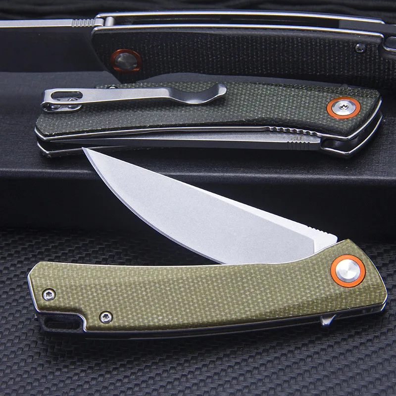 

60HRC Folding Knife Pocket Tactical Military Knife Survival Hunting D2 Blade EDC Tool Self Defense Multi Tools
