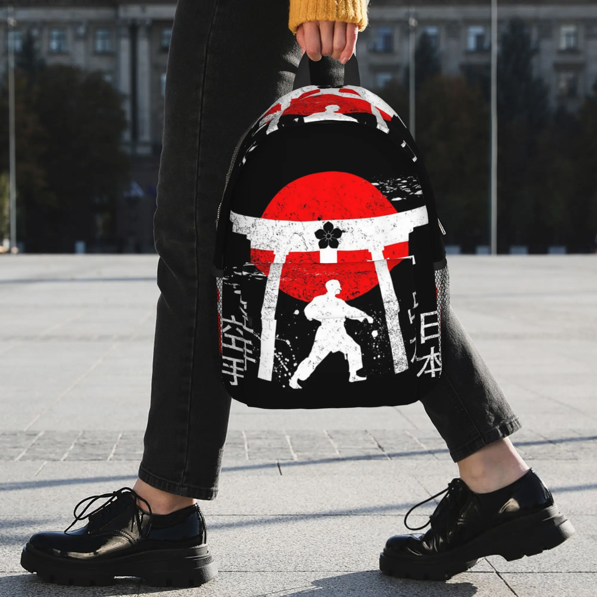 Фото Рюкзак Budo Soul Karate Spirit для боевых искусств, хит продаж, повседневный рюкзак для мальчиков и девочек, сумка через плечо для мужчин и женщин, школьная сумка №4