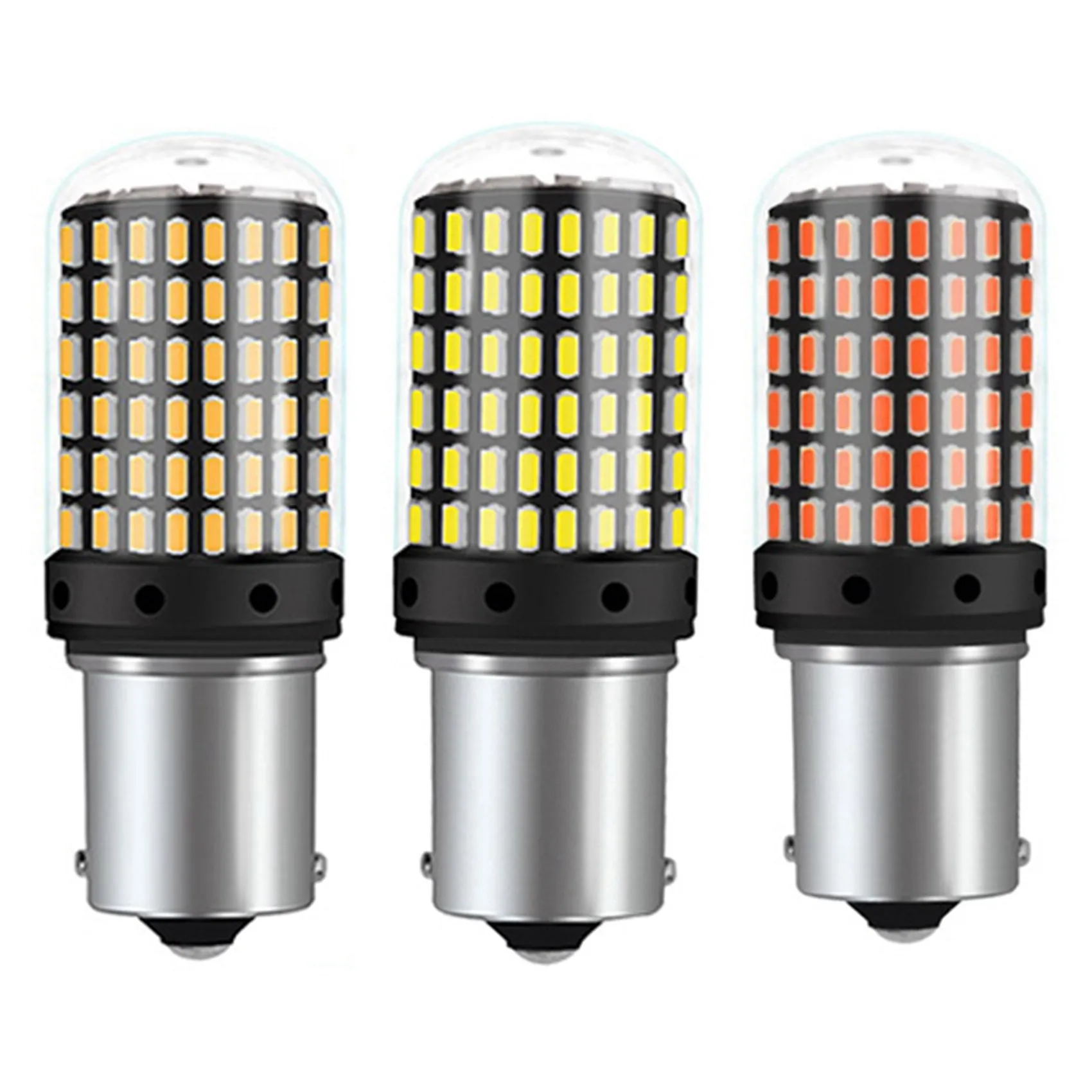 

Светодиодная лампа Canbus 1156 PY21W BAU15S 150 ° 3014 144Smd, автомобильная лампа заднего хода, светодиодная лампа для сигнала поворота, красный + белый + жел...