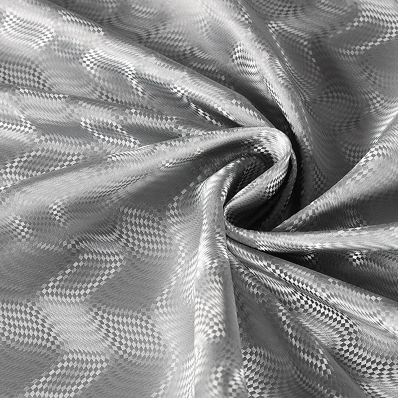 Серый серебристый 3D динамический искусственная кожа Блестящий эластичный