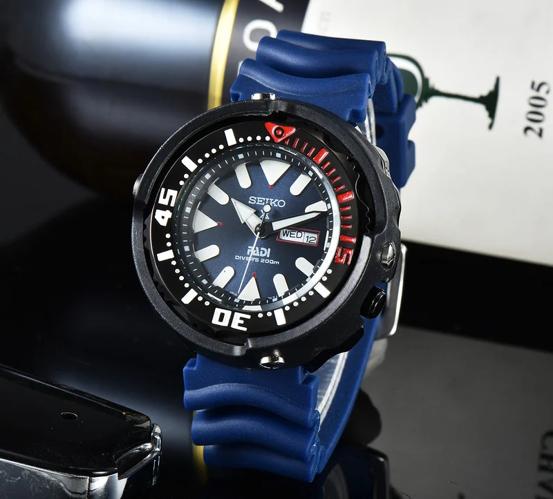 Мужские модные часы креативной формы с круглым циферблатом и силиконовым