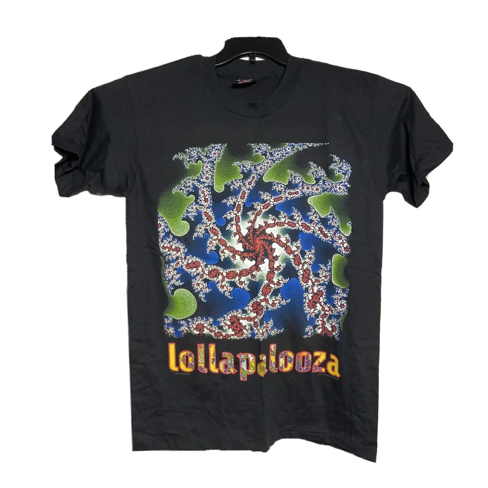 Винтажная Футболка Lollapalooza фестиваль 1993 концерт гигантская футболка Черная большая
