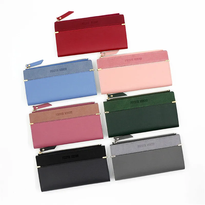 

Long leather Wallet Women Business Card Holder Case Zipper/hasp Cellphone Bag Money Bag Bank Holder Wallet