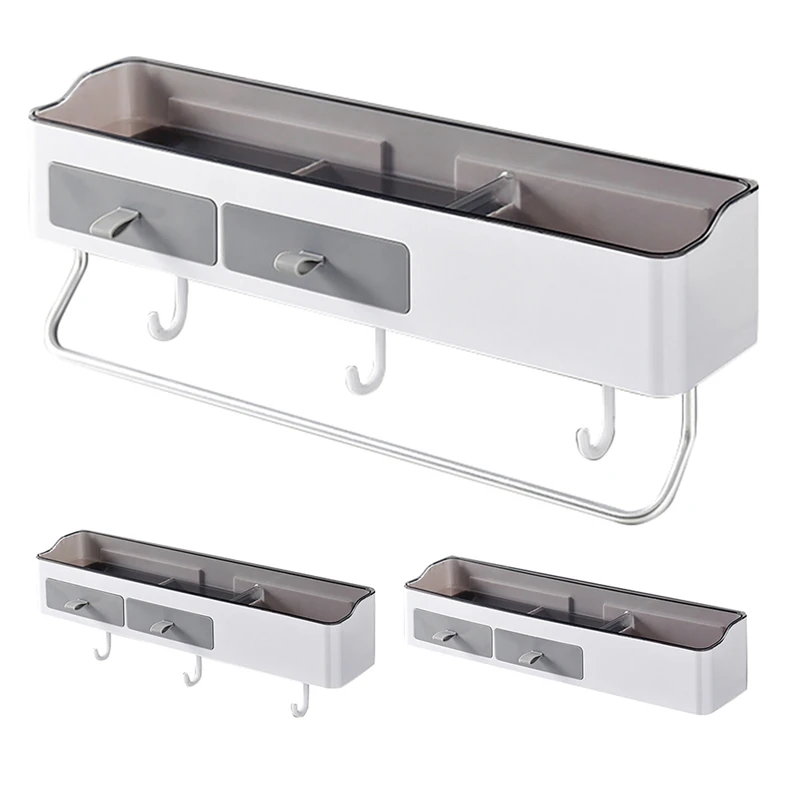 

Стеллаж-органайзер для ванной комнаты без перфорации