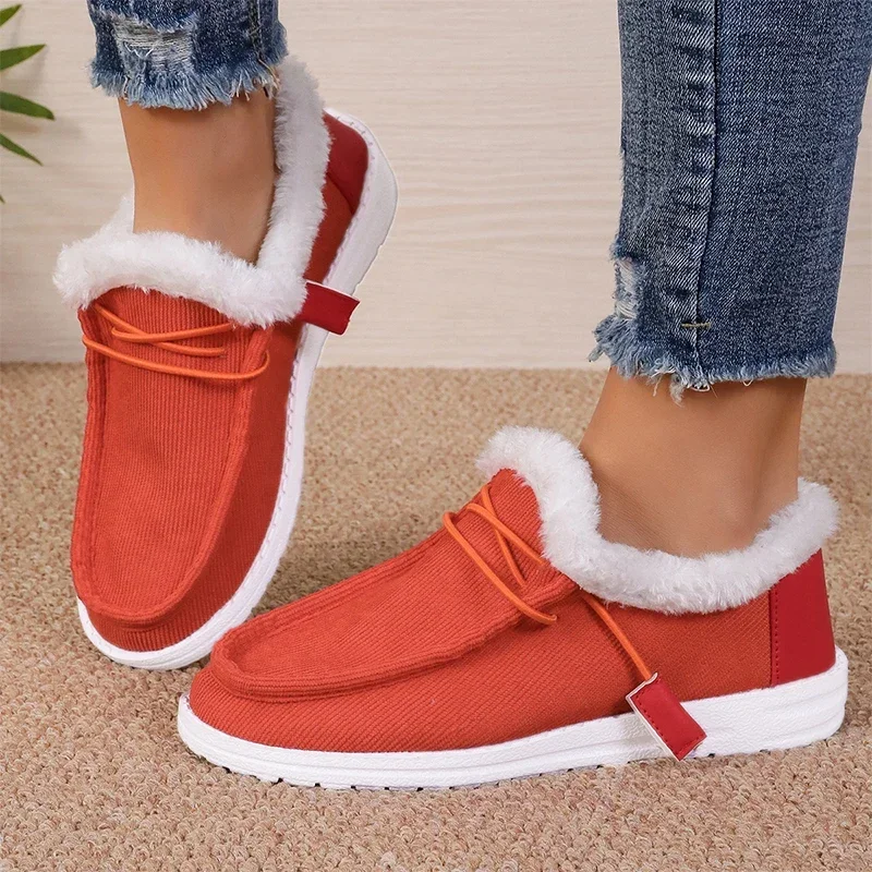 

Fur Ankle Women Casual Warm Boots Flats Platform Walking Winter Sneakers Shoes 2024 New Brand Running Fashion Style Female Botas