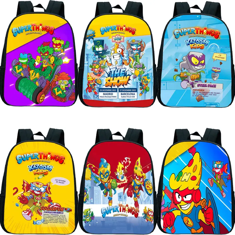 Kazoom Kids Superzings Series 8 Kindergarten Backpack for Boys Girls Superthings School bag Cartoon Children Rucksack Mochilas