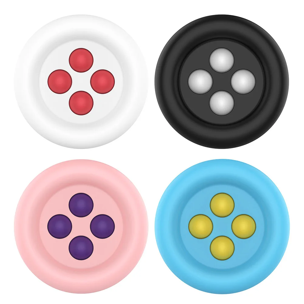 

Silicone Baby Press Rattle Training Toys Fingertip Push Bubble Anti-stress Set Stress Relief Squeeze Crafts for Toddler