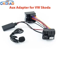 newest rcd310 rcd510 rns510 car radio audio music device bluetooth 5 0 handsfree aux adapter harness wire for volkswagen skoda