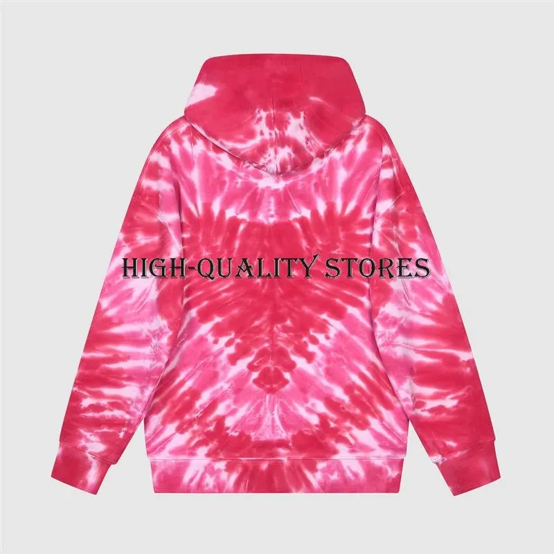 2022 new Spring autumn fashion tie dye love hoodie Loose comfortable streetwear women High quality brand sweatshirt hoodie