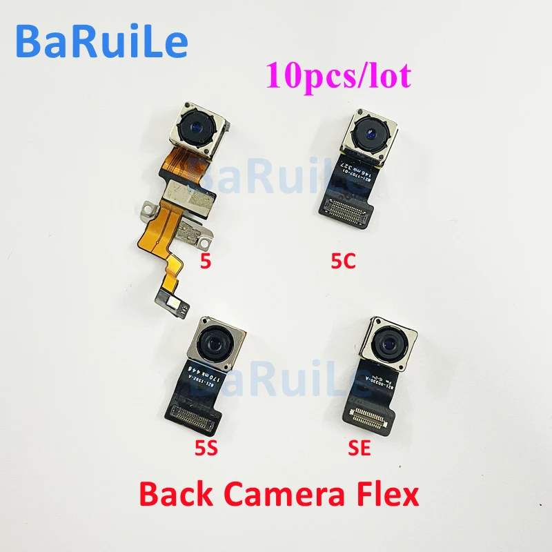 BaRuiLe 10pcs Back Camera Flex Cable for iPhone 5S 5C 5 5G Rear Big Cam Replacement Parts Free Shipping | Мобильные телефоны и