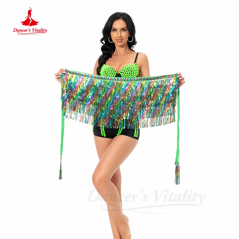 

Belly Dance Practice Clothes Belt for Women Belly Dancing Accessories Hip Scarf DJ Nightclub Dancing Waist Chain