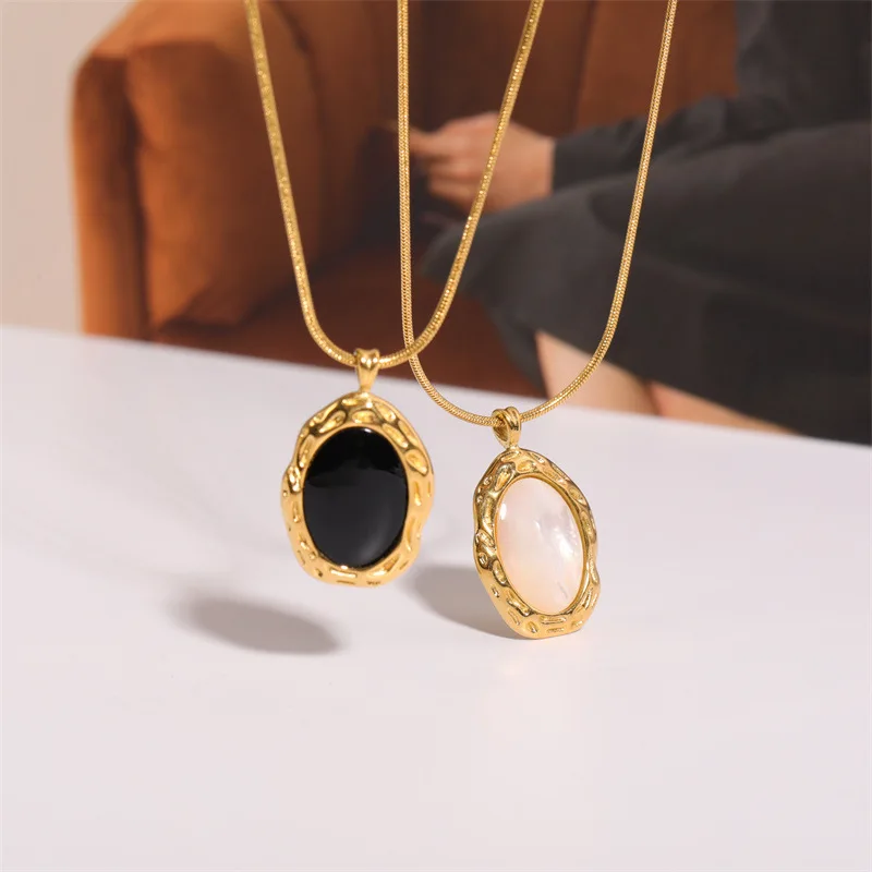 

Женское винтажное ожерелье с подвеской из нержавеющей стали